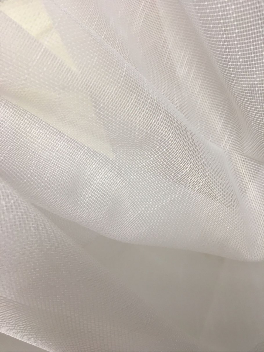 Тюль имитация льна с вышивкой