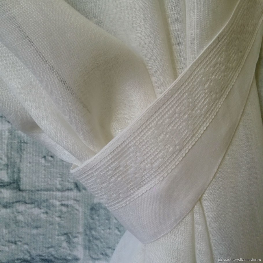 Тюль Батист с вышивкой