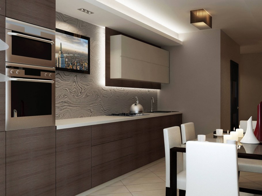 Кухня латте 2 модули