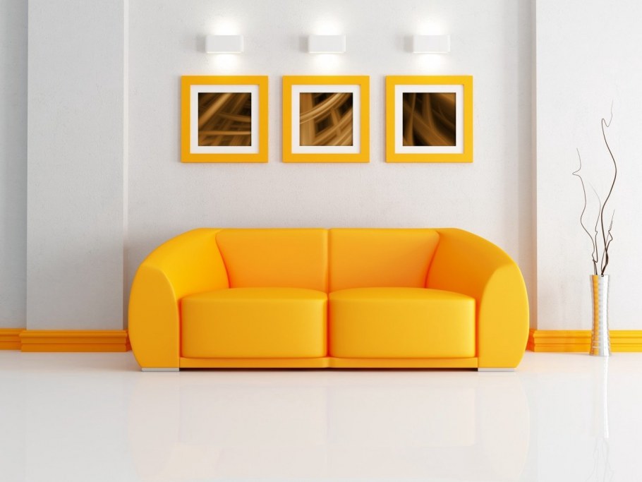 Яркий диван