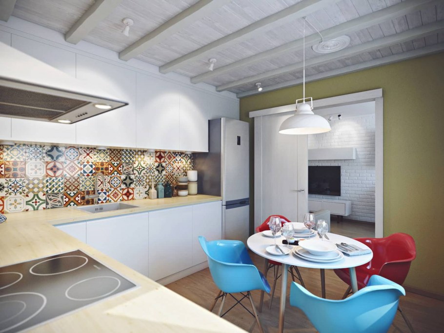 Кухня в трешке в современном стиле