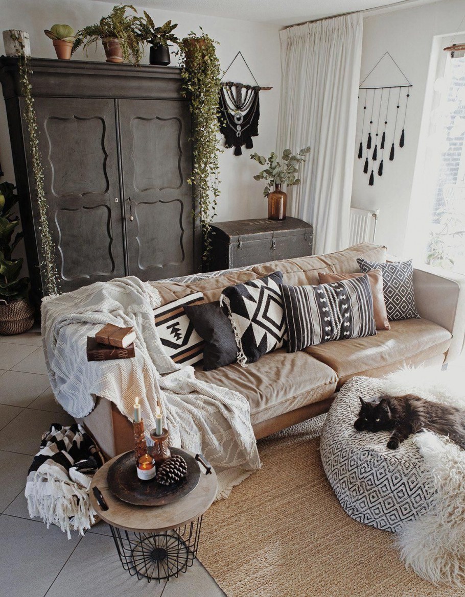 Спальня икеа бохо