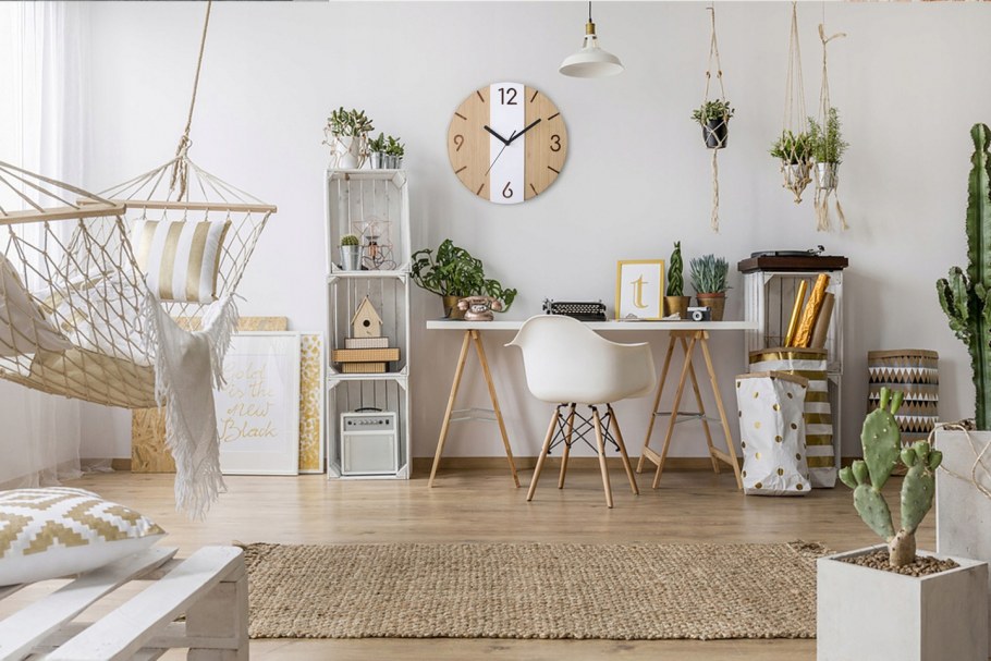 Уютная комната в стиле бохо