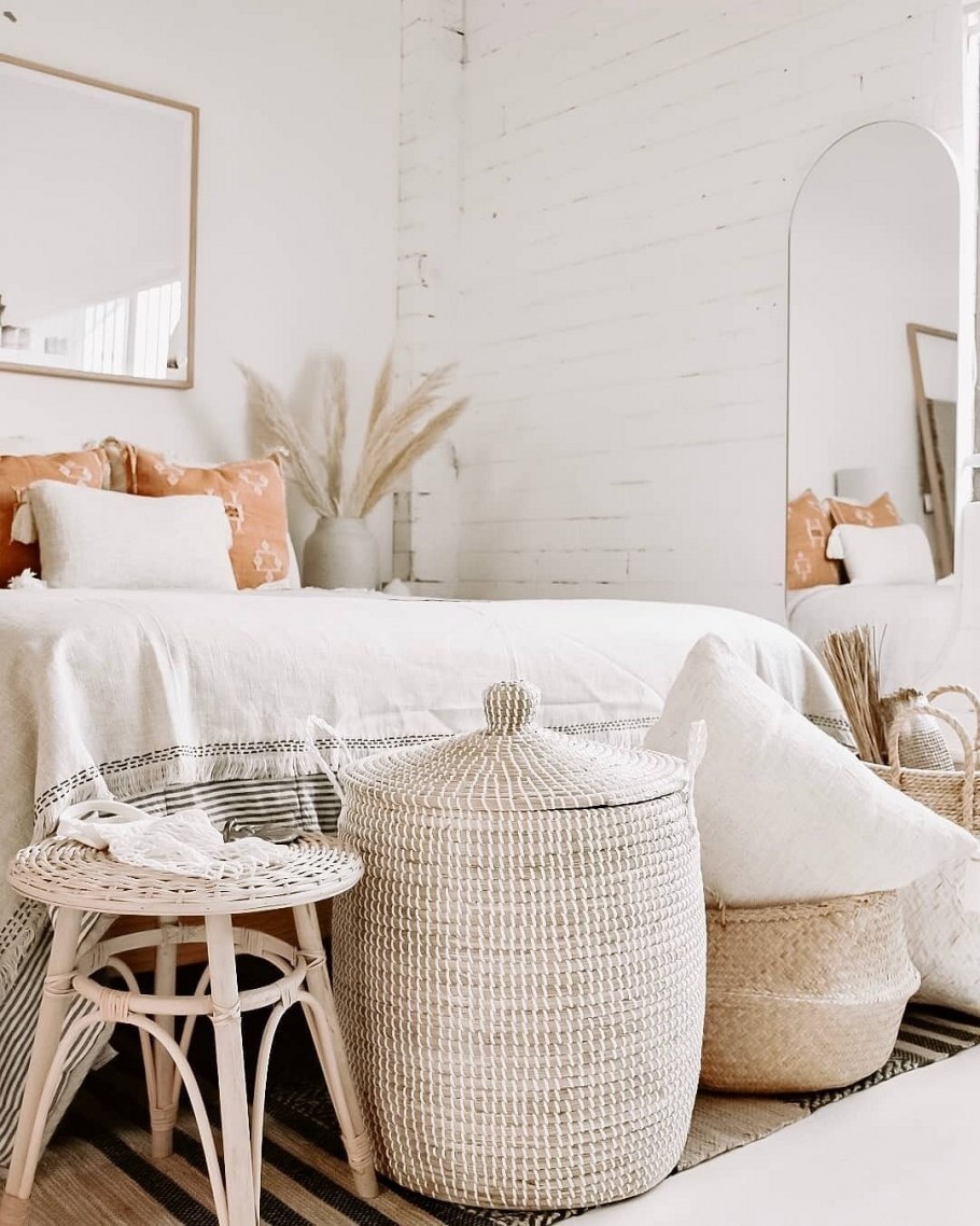 Интерьер спальни в стиле бохо Шик