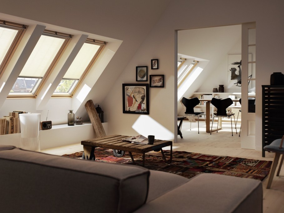 Ванная на мансарде