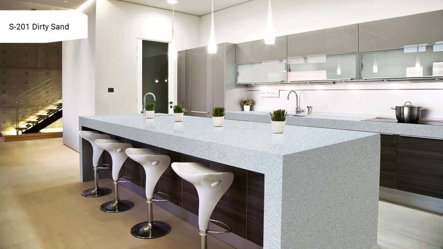 Кухня лофт с барной стойкой