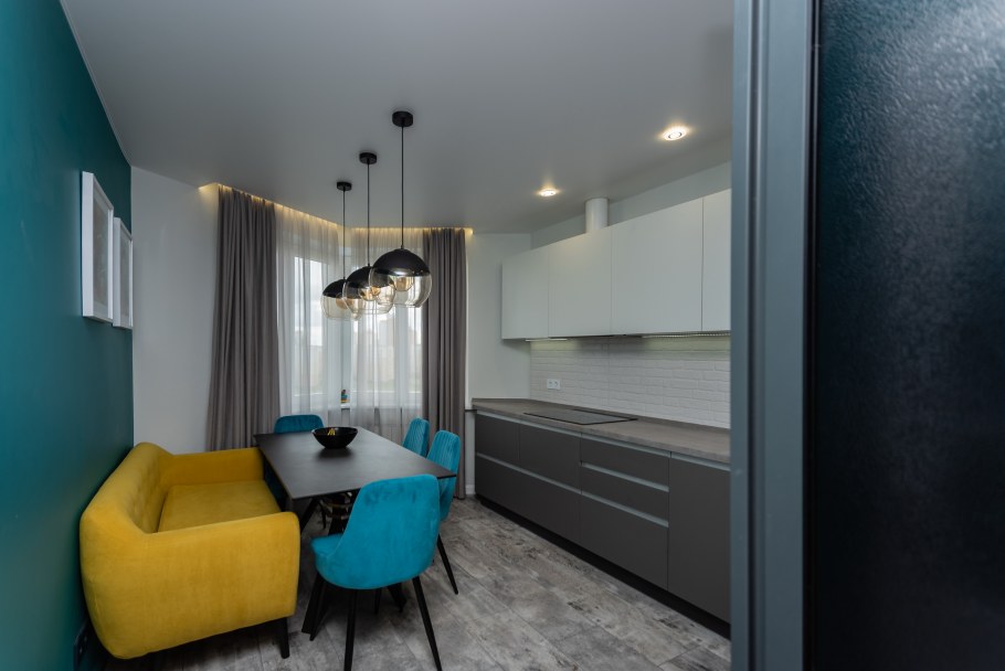 Кухни 9кв м стиль хайтек