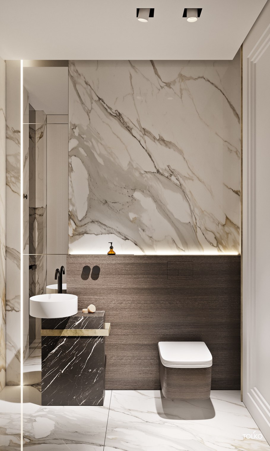 Санузел мрамор