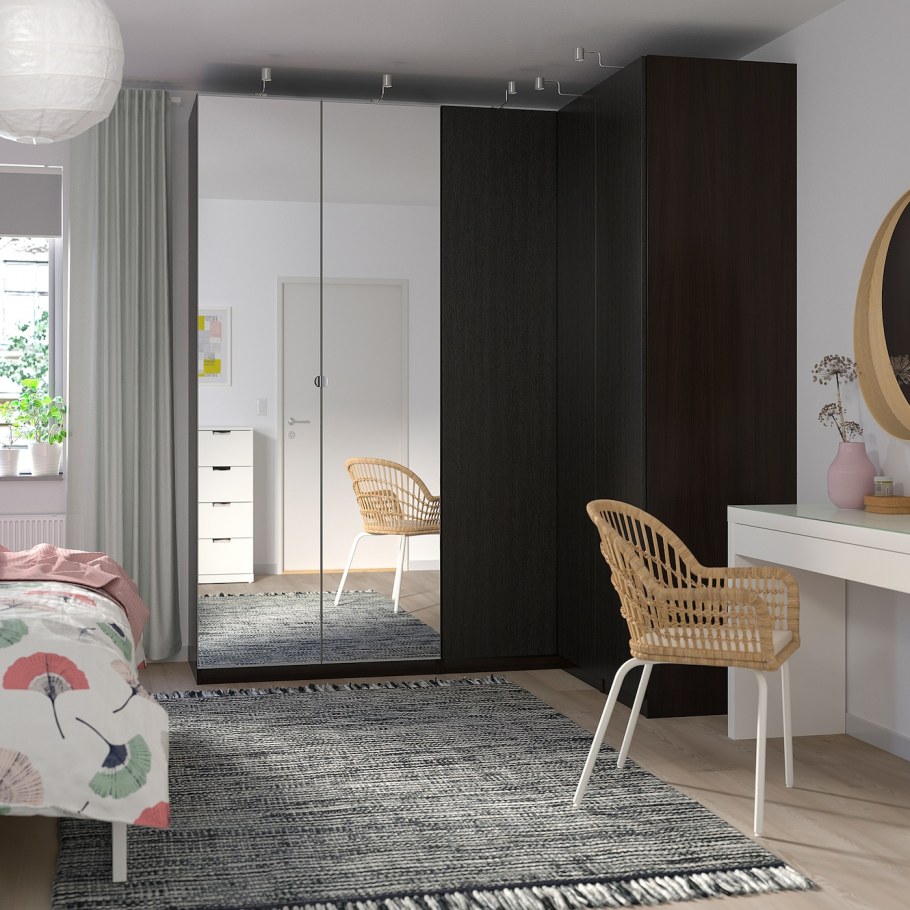 Pax ПАКС гардероб, белый/Хасвик белый200x66x236 см