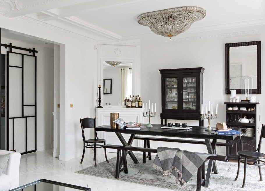 Квартира в белых тонах с французским шармом