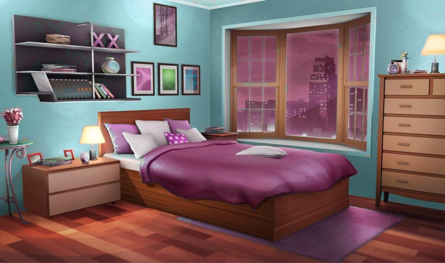 Аниме комната для девочки