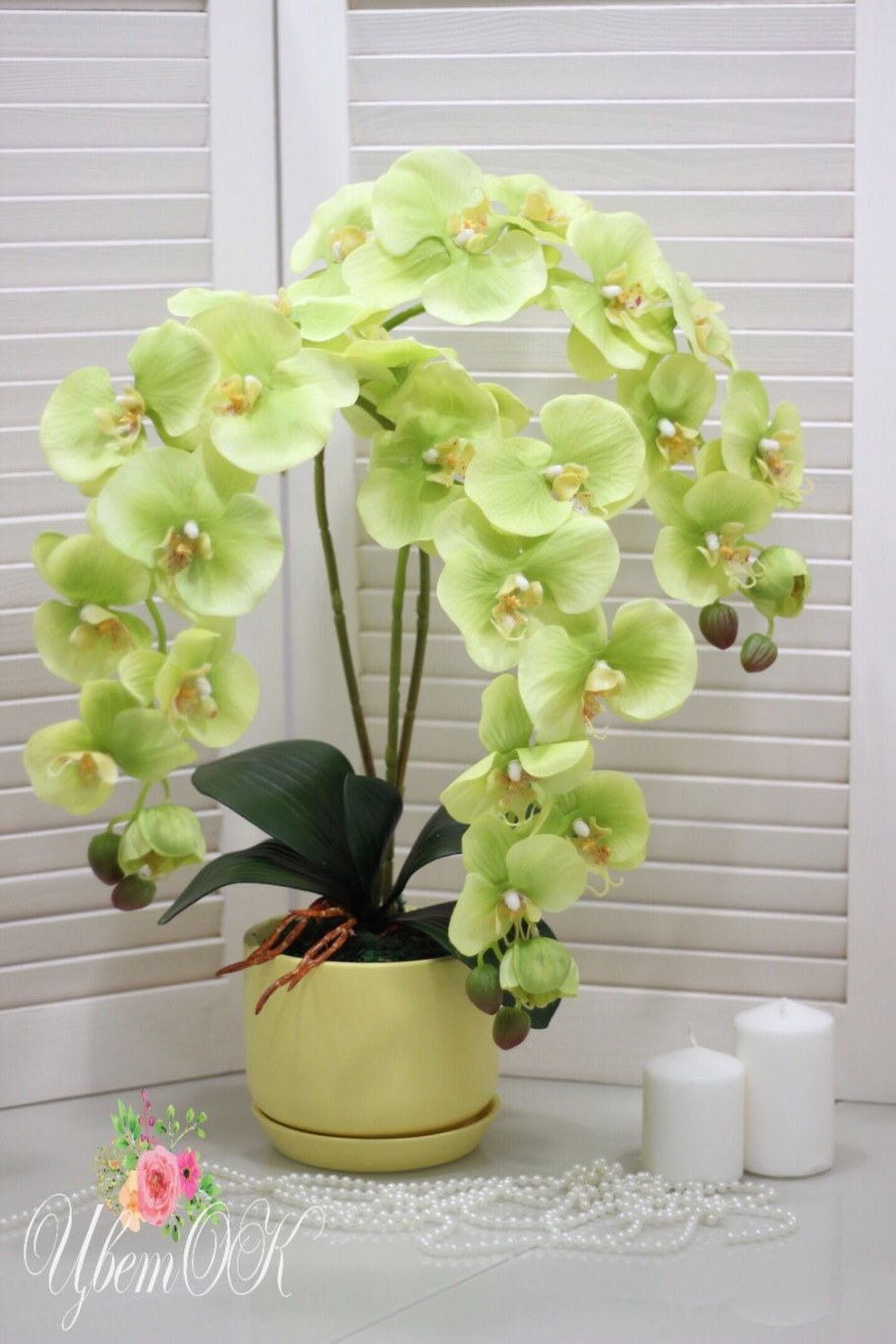 Искусственные орхидеи для интерьера
