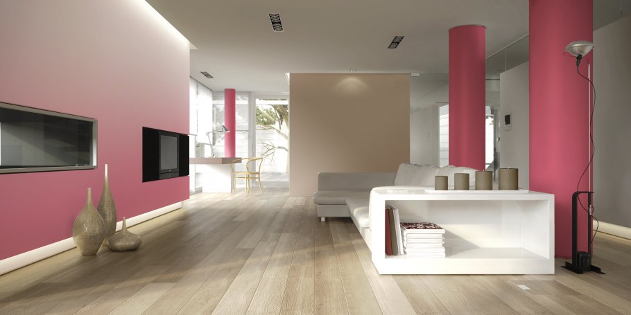 Двухцветная покраска стен