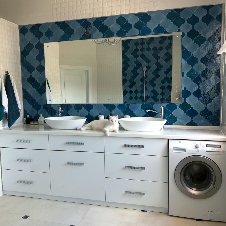 Ванная с плиткой Арабеска