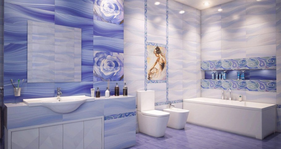 Плитка в ванную коллекция Арабески