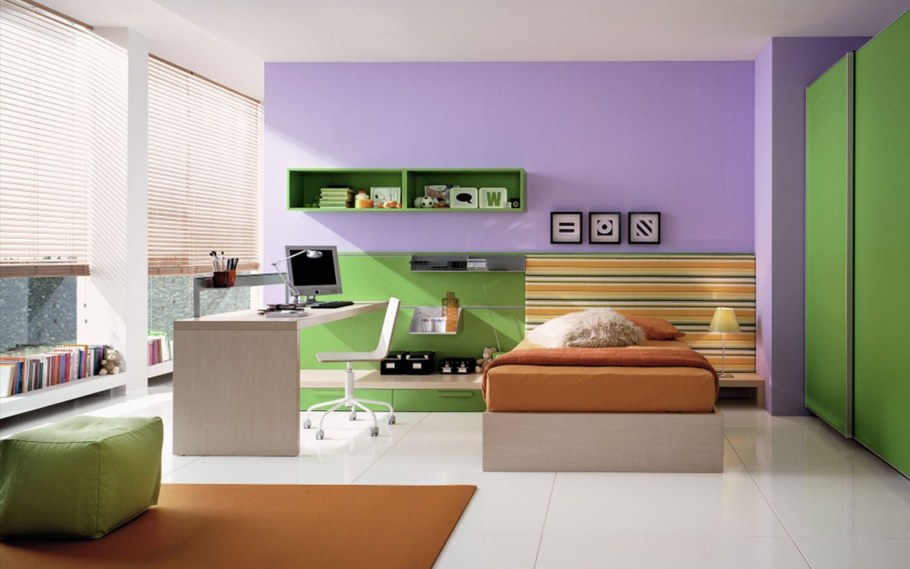 Кухня в сиреневых оттенках