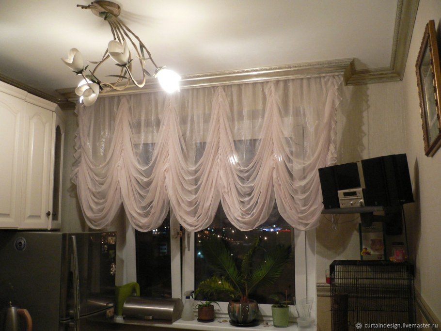 Французские шторы из тюля