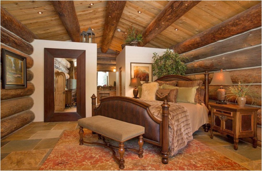 Бревенчатый дом интерьер