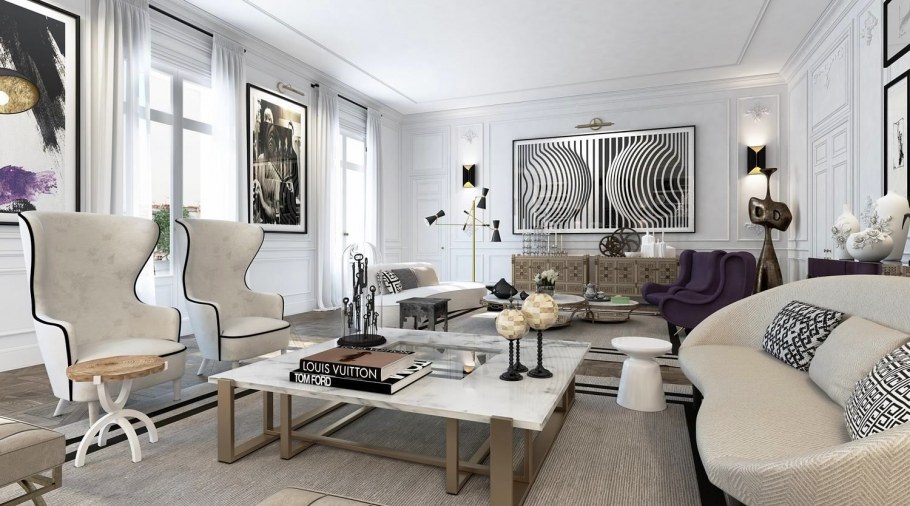 Современный белый интерьер