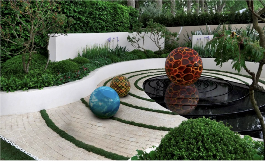 Каменные шары в ландшафте