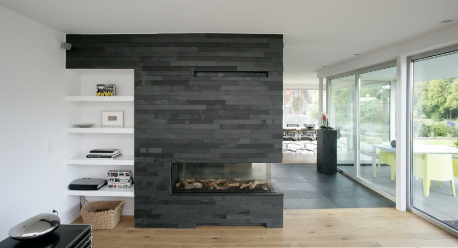 Сланец в интерьере