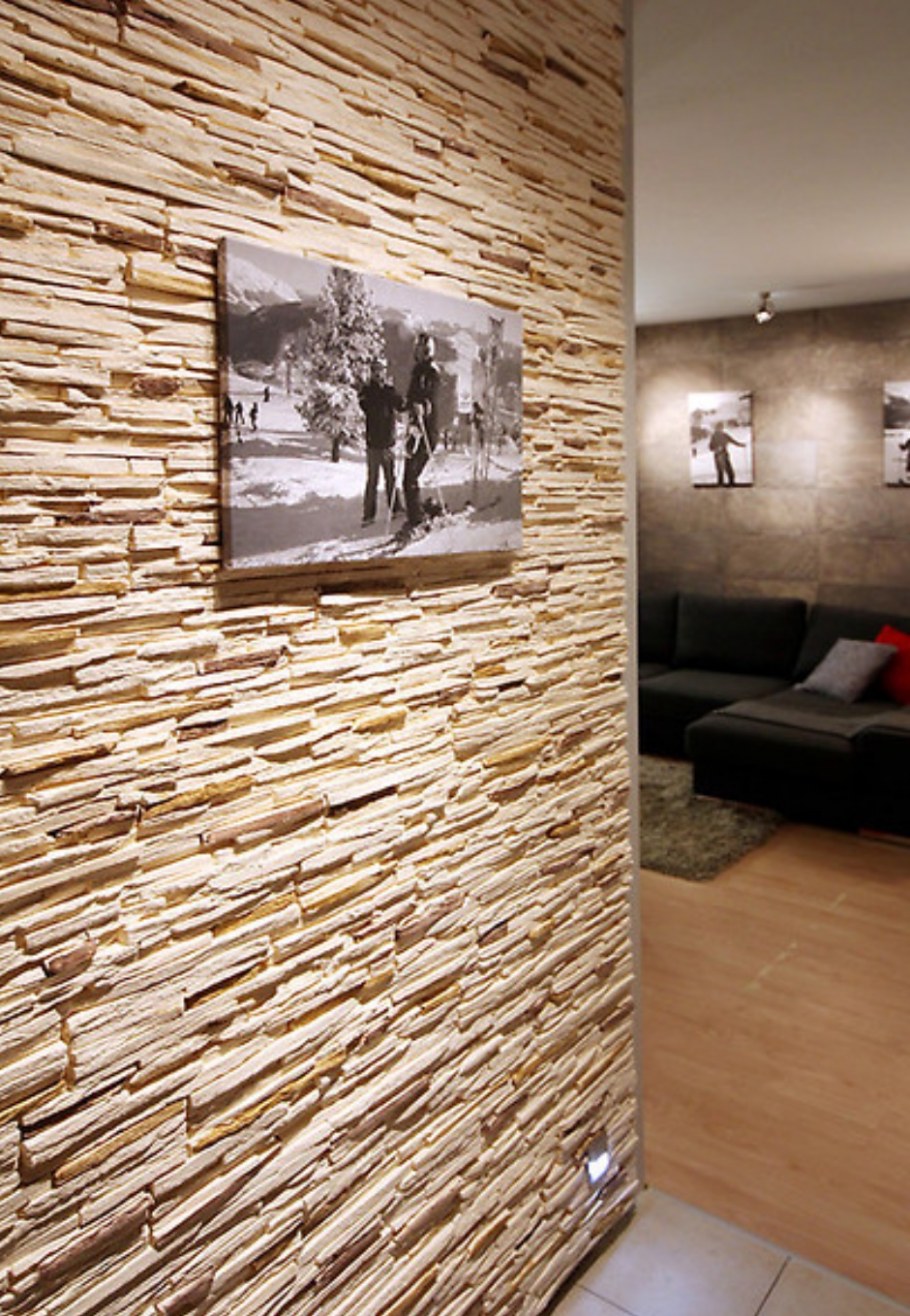 Декоративный сланец в интерьере