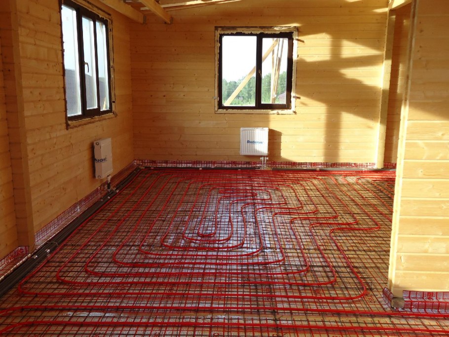 Теплый пол в частном доме