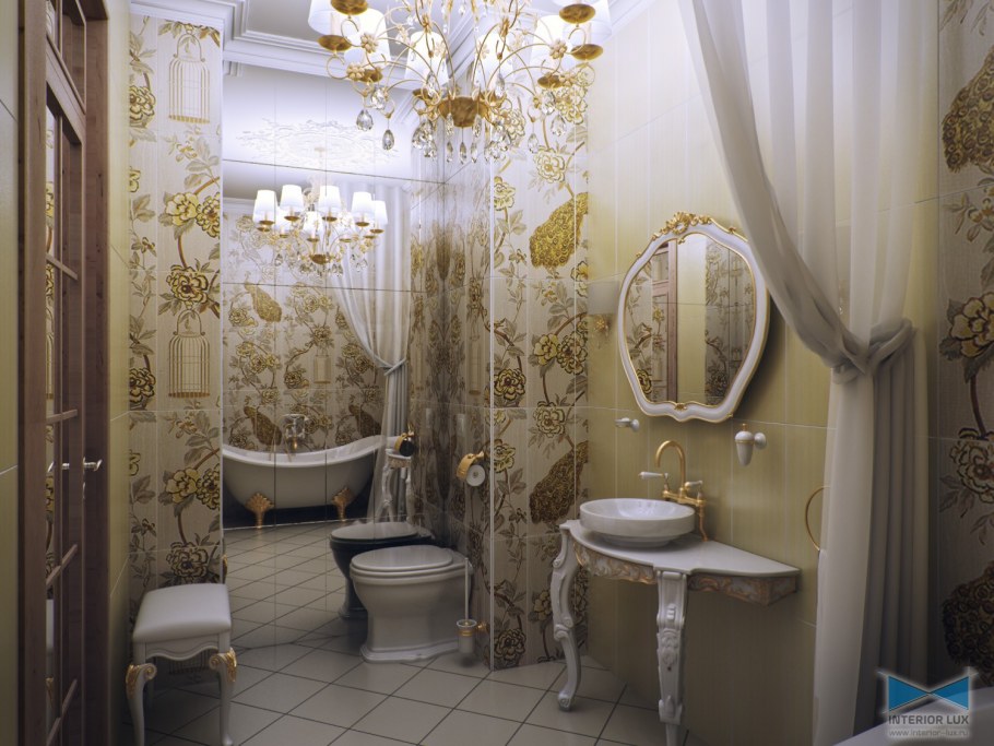 Интерьер рококо ванна