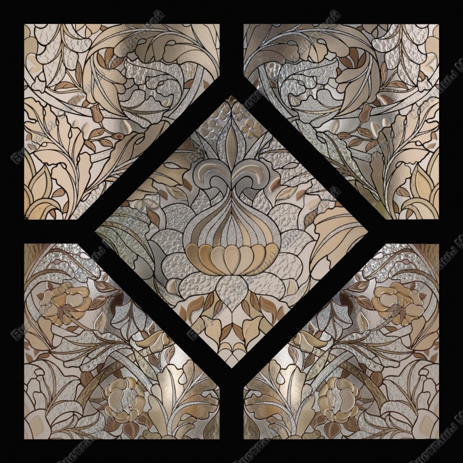 Ар деко орнамент витраж