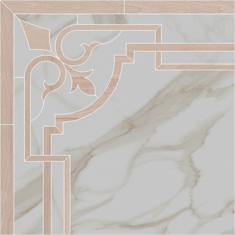 Декор напольный Kerama Marazzi Milano Карелли наборный 60x60