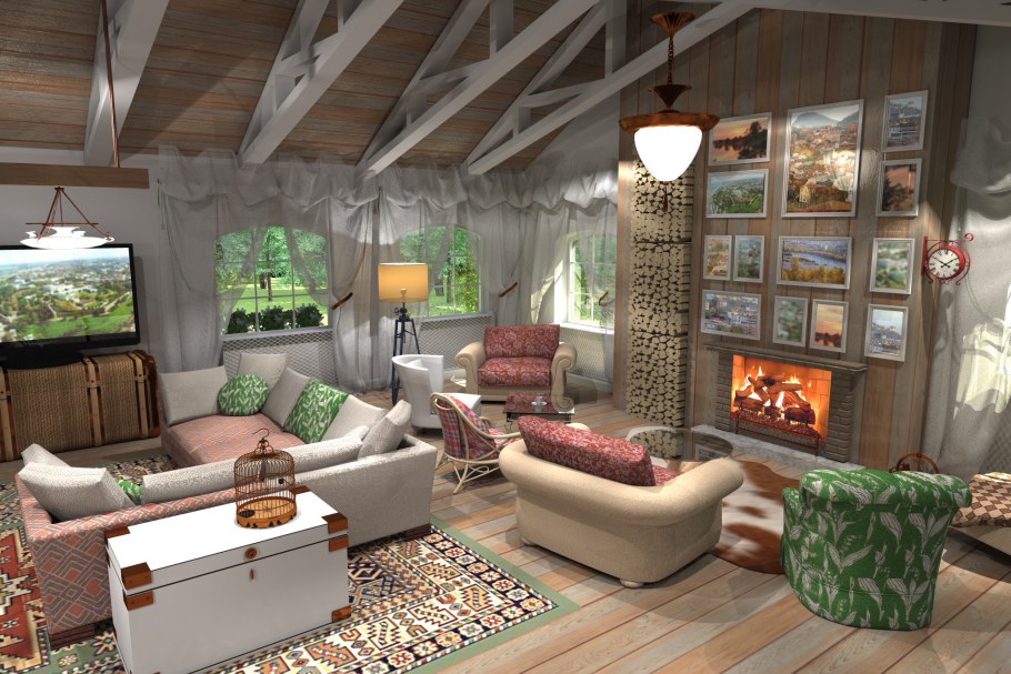 Студия на цокольном этаже