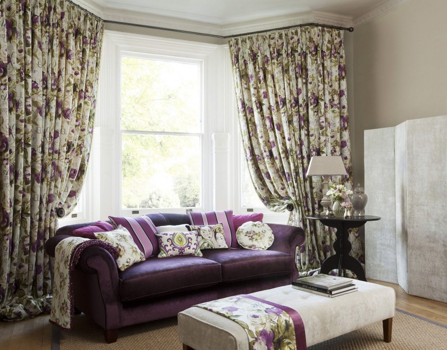 Шторы к желтым стенам