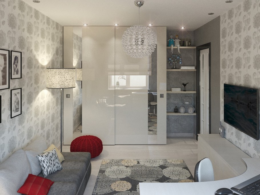 Интерьер двухкомнатной квартиры для семьи с ребенком