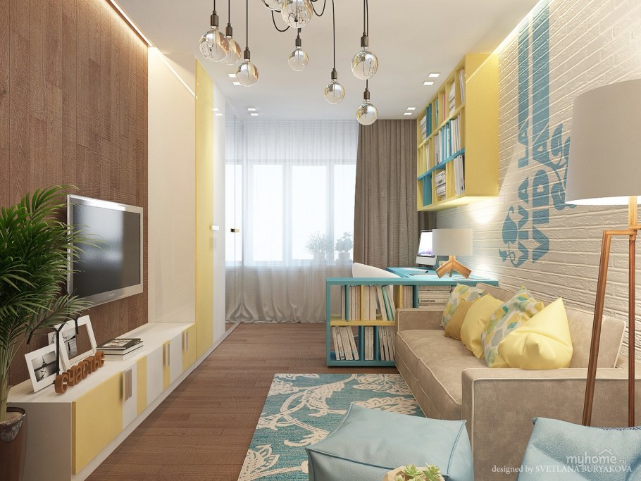 Детская для мальчика с гостиной