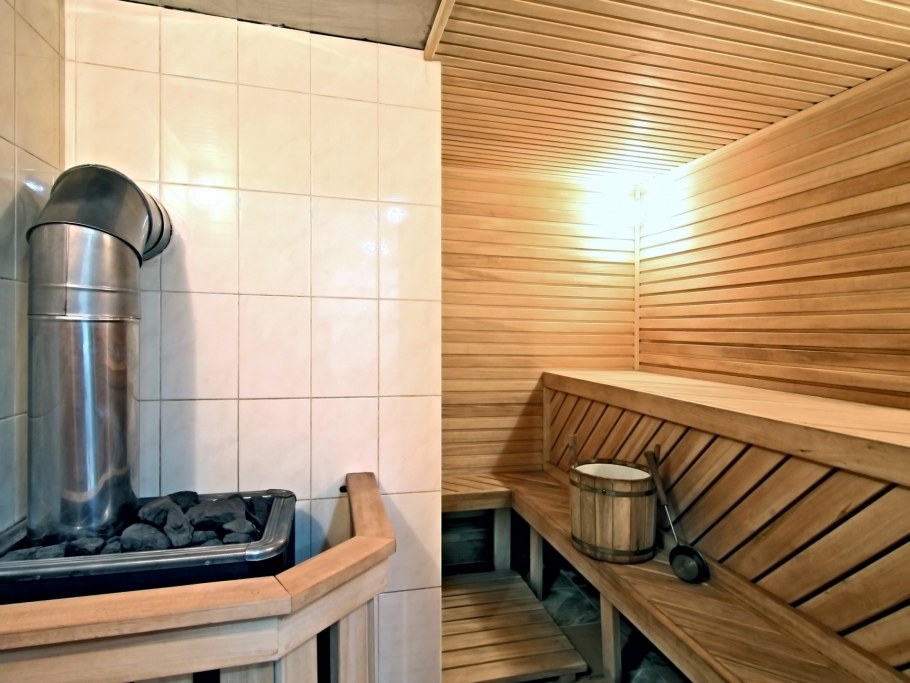 Сауна в цокольном этаже
