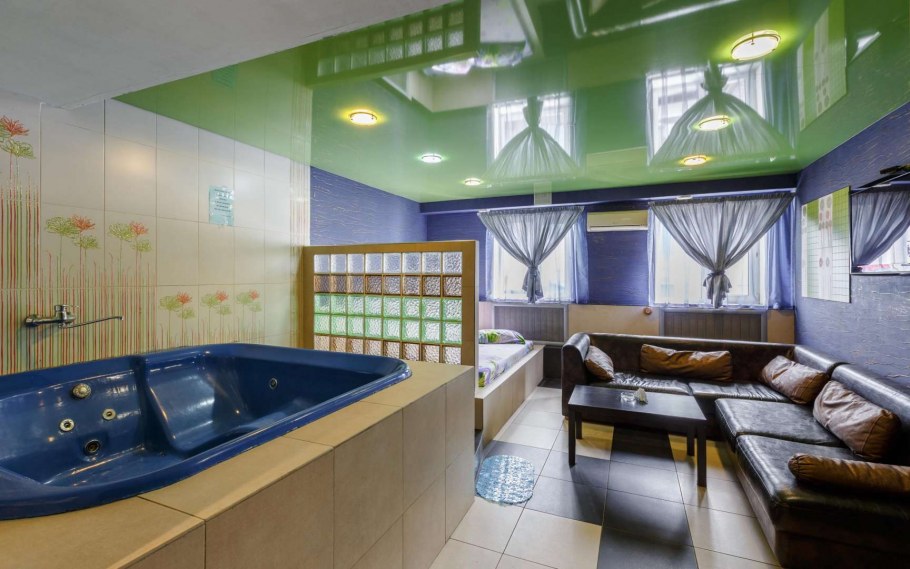 Отделка саун на цокольном этаже