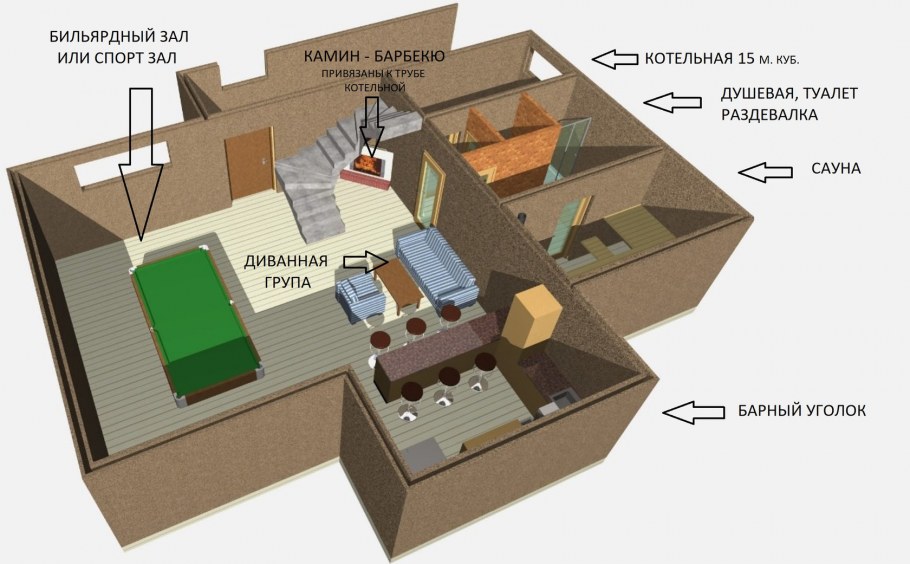 Парилка 1500 на 1500 чертеж