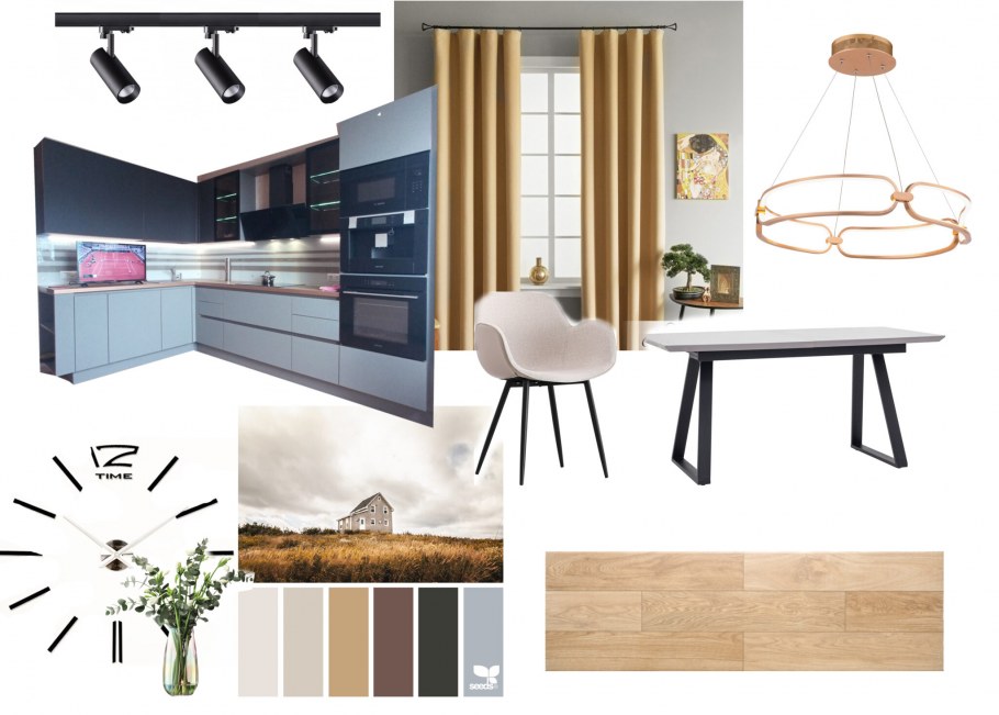 Коллаж интерьера