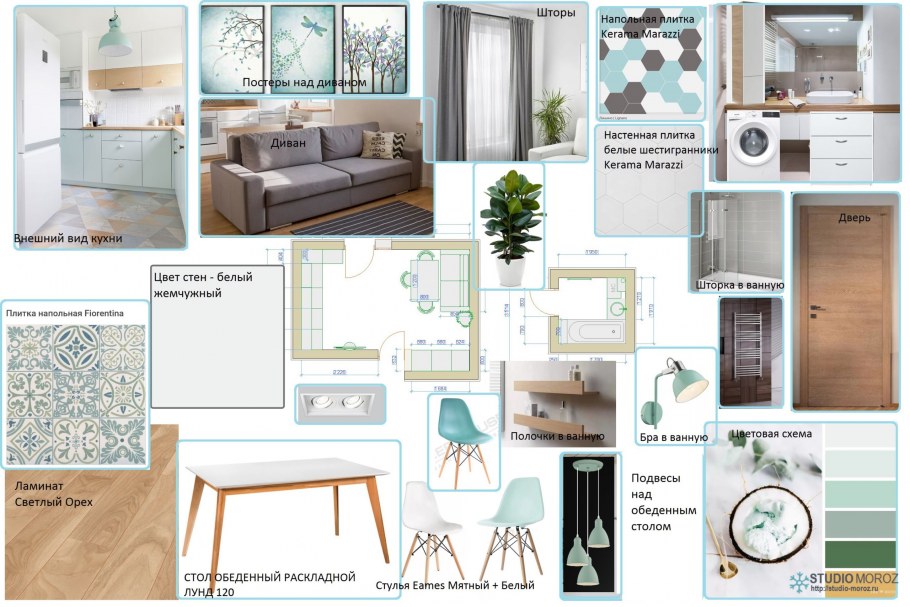 Мудборд эко стиль