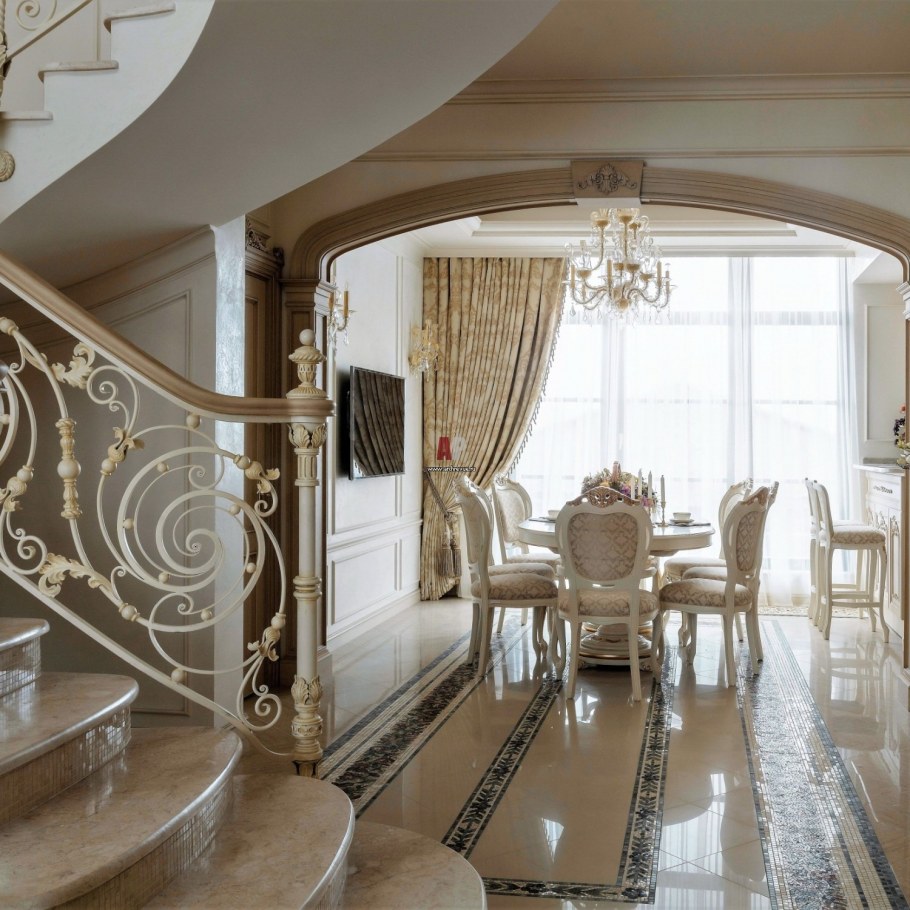 Шикарные интерьеры домов в классическом стиле