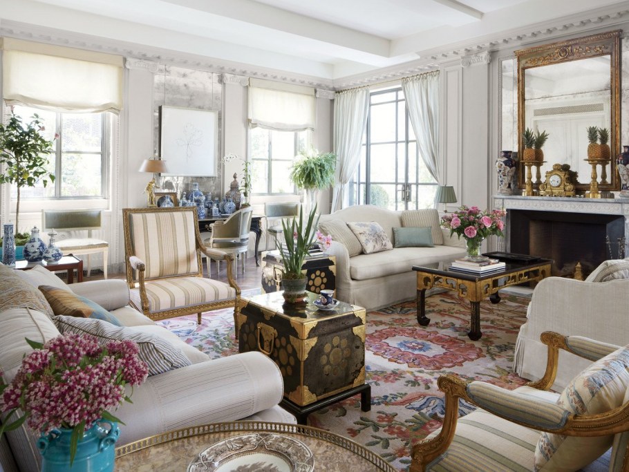 Гостиная во французском стиле