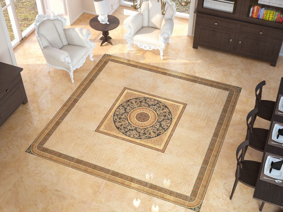 Панно Ape Ceramica Roseton Fenicia Beige 60x60