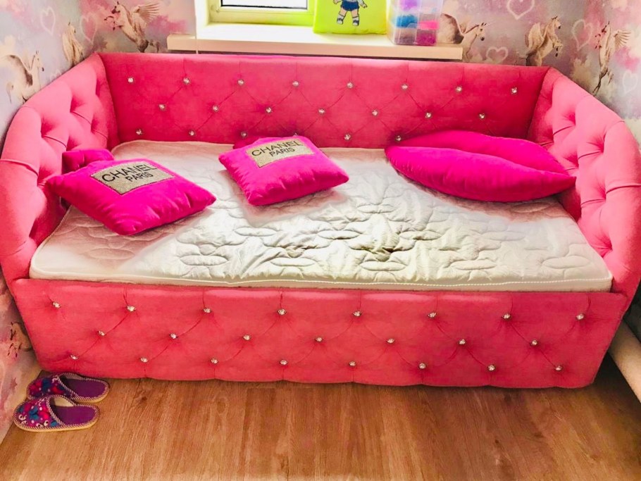 Детская кровать «Жасмин плюс» с каретной стяжкой,