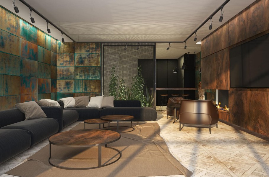 Стеновые панели в стиле лофт