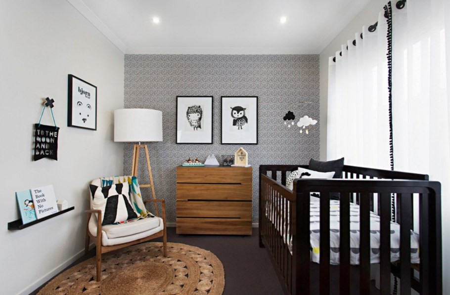 Интерьер комнаты для новорожденного