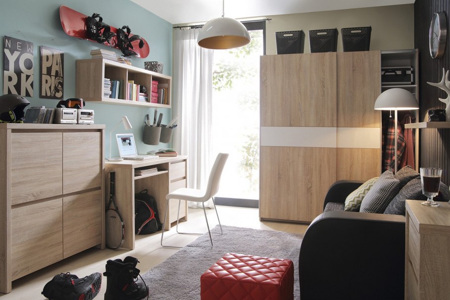 Гостиная Каспиан дуб сонома