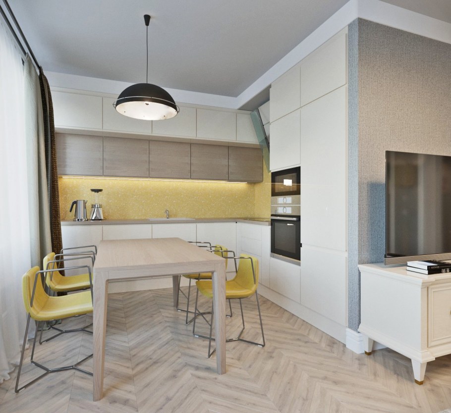 Интерьер евродвушки 40 кв