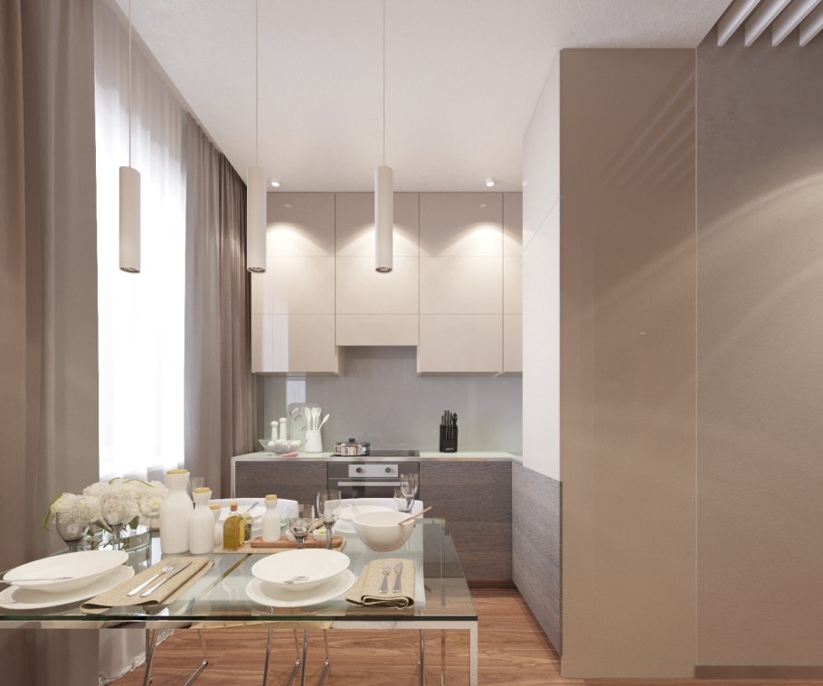 Современная кухня в сталинке