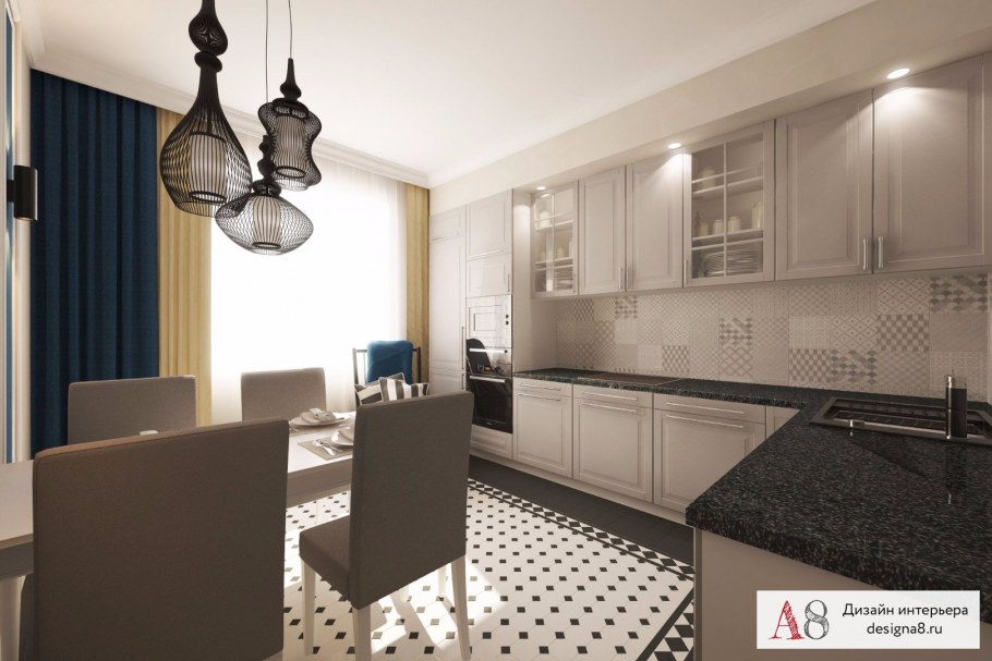 Интерьер трехкомнатной квартиры 65 кв м