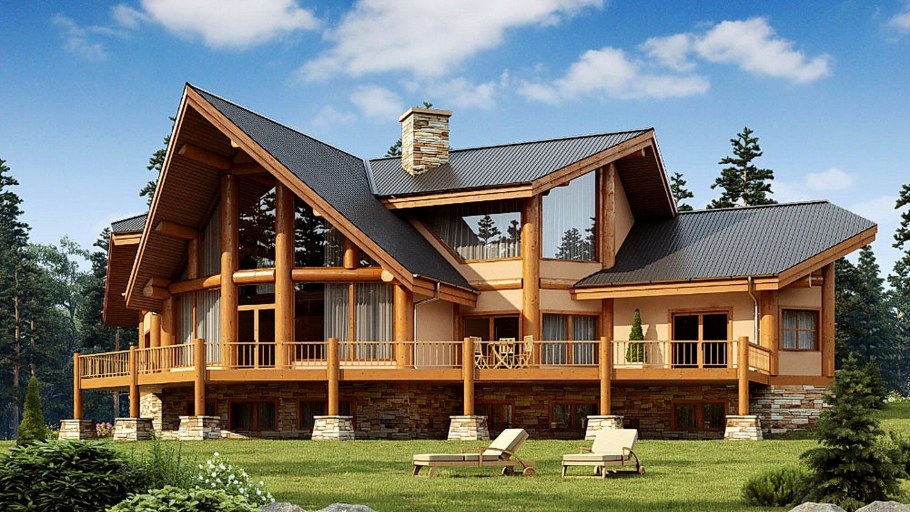 Деревянный коттедж